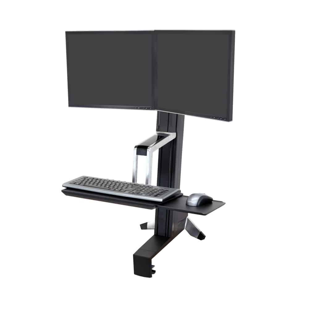 Ergotron WorkFit S Dual Sit-Stand Workstation Converter