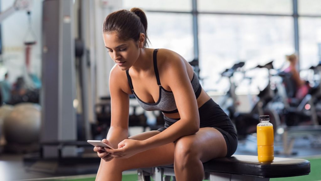 Workout Time-Wasters - Distraction from Phone