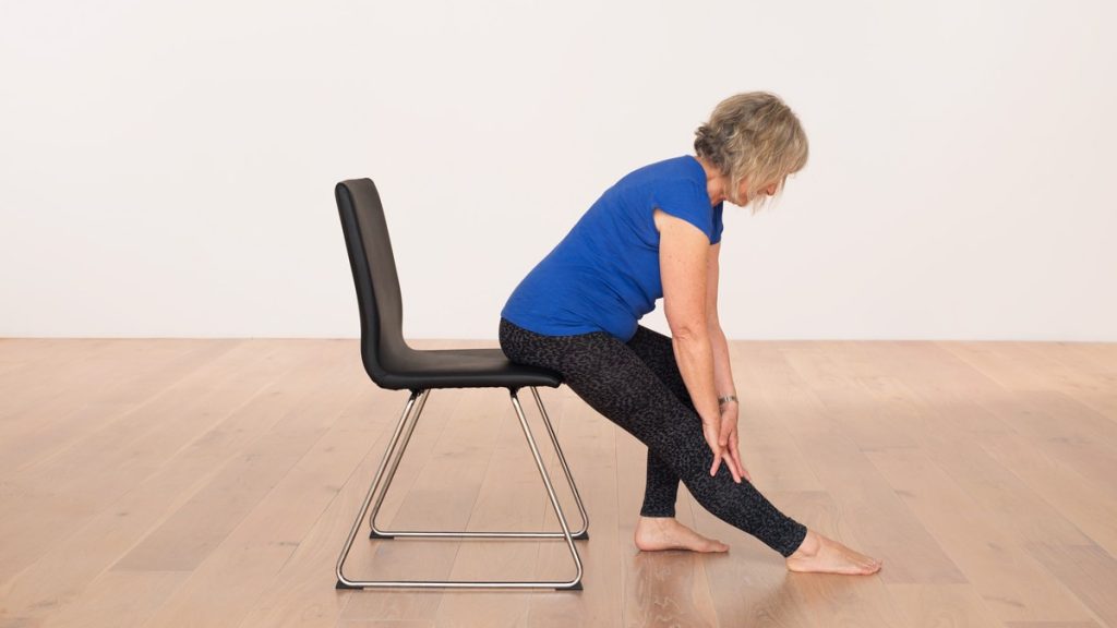 Seated Hamstring Stretch for Back Pain