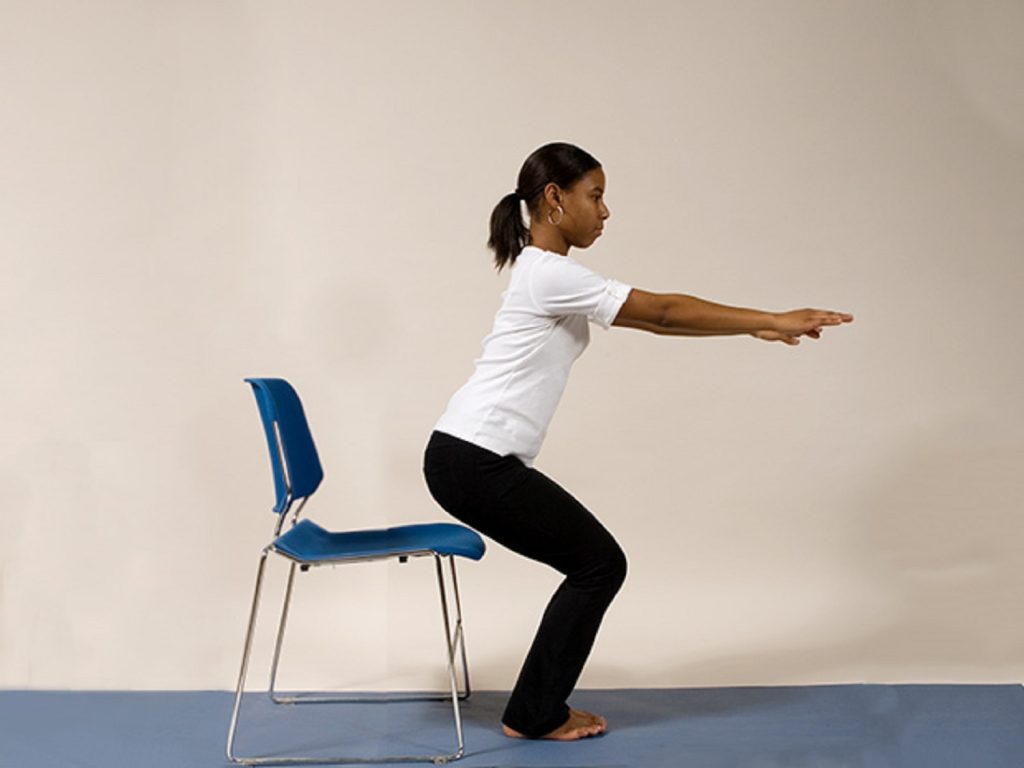 Exercises for the Office Worker - Chair Squats
