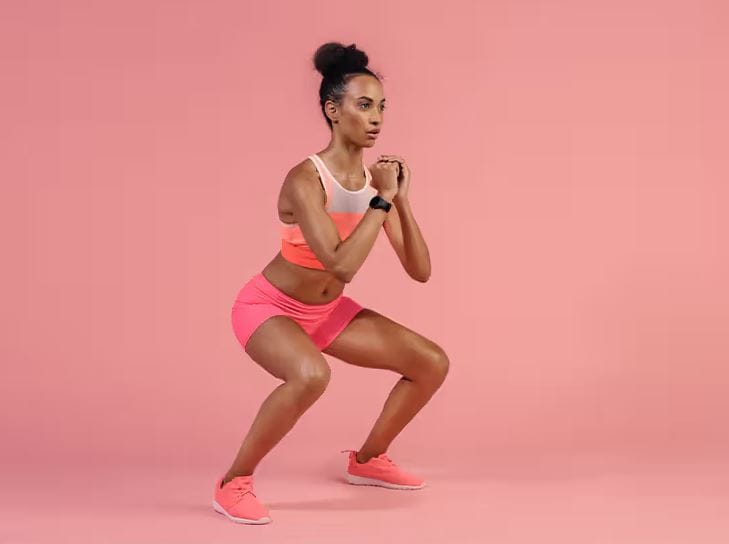 Glutes Workout - Double Pulse Squat Jump