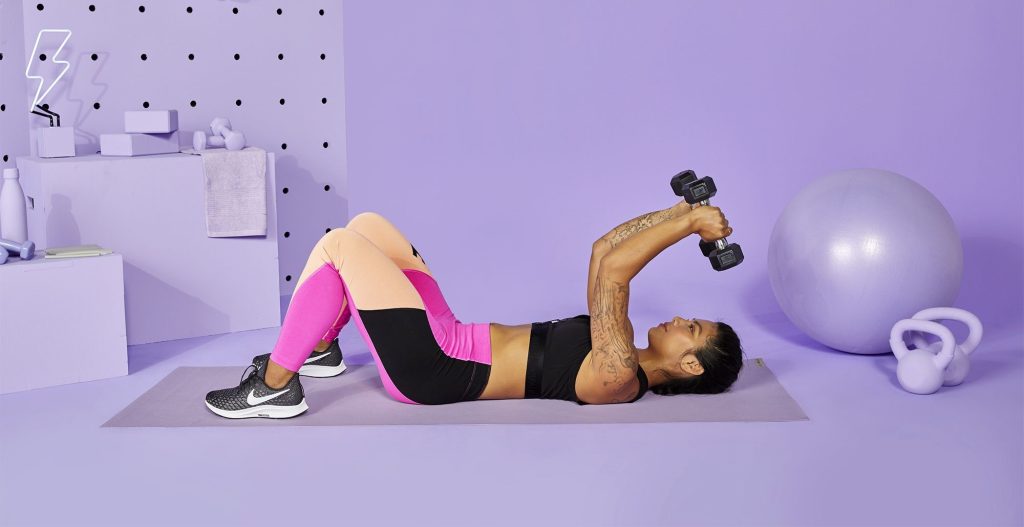 10-Minute Triceps Workout - Skull Crushers
