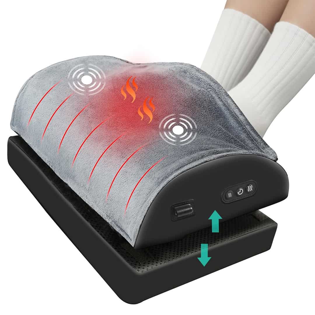 Snailax Heated Ergonomic Foot Stool